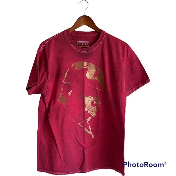 Biggie Notorious B.I.G. Red Tour T-Shirt Men's L Tie Dye Print Music Band - Picture 5 of 11